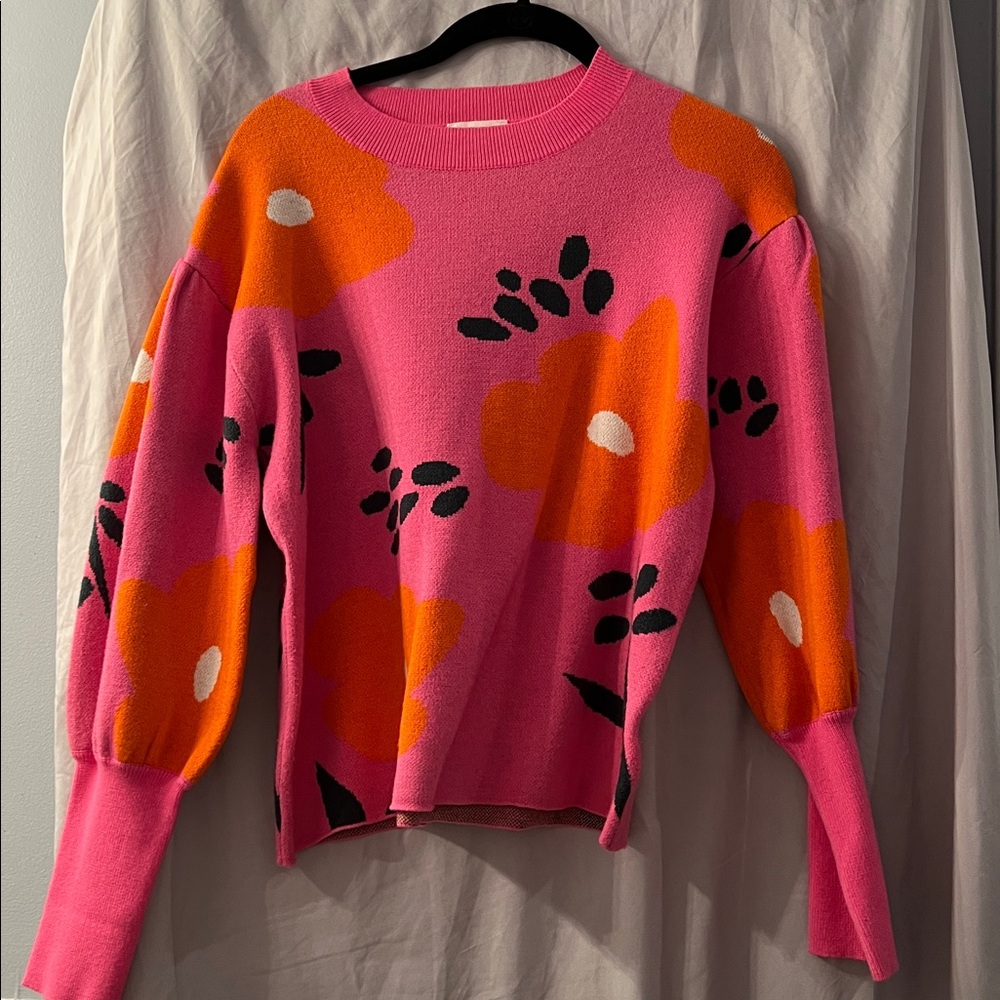 Sugarlips Pink and Orange Knit Top XS